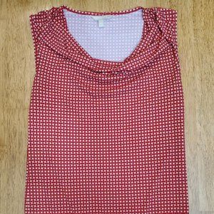 Banana Republic XS Red Sleeveless Top